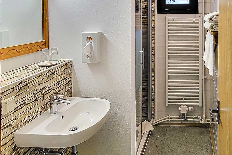 Bathroom in double room on the second floor